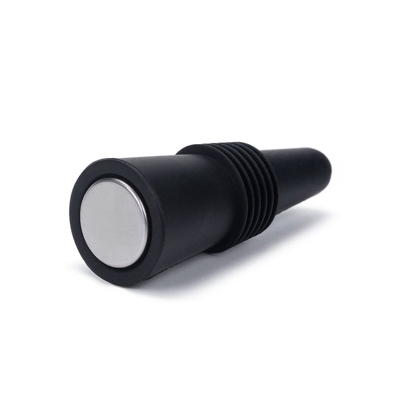 OHMAXHO Wine Stoppers (Set of 5), Silicone Wine Bottle stopper and Beverage Bottle Stoppers, Black - Image 4